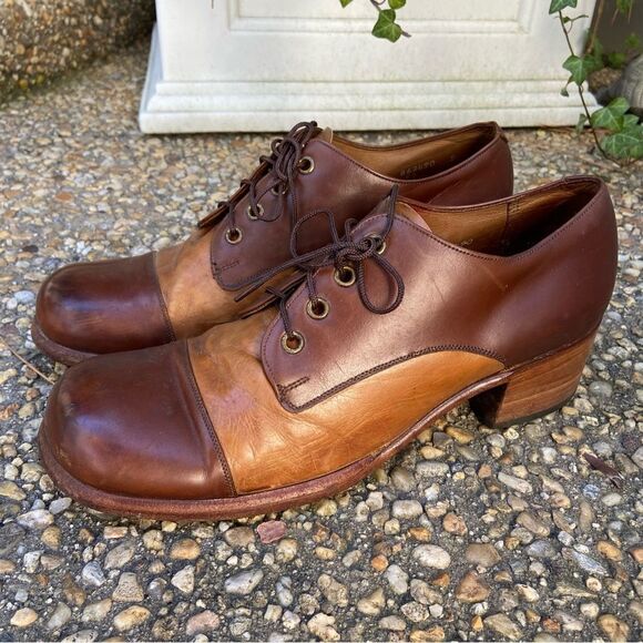 Florsheim Other - Mens Vintage 1970s Florsheim saddle oxfords 8.5 C hippie rockabilly retro